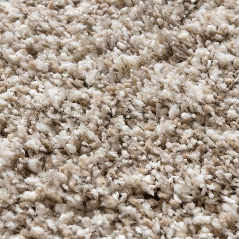 Hochflor Wohnzimmer Teppich - Yves Beige