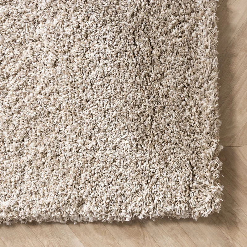 Hochflor Wohnzimmer Teppich - Yves Beige