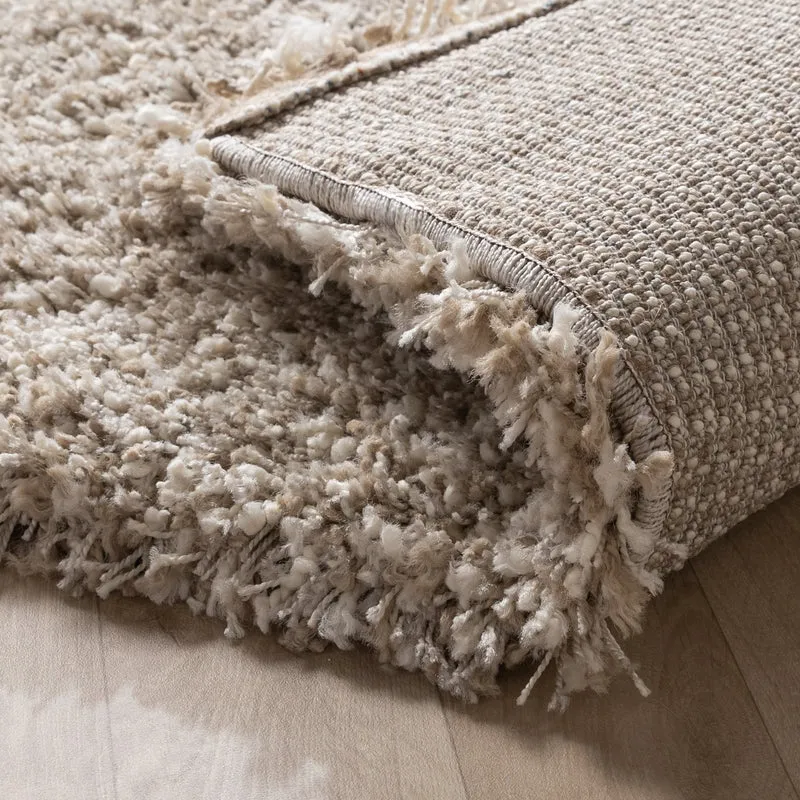 Hochflor Wohnzimmer Teppich - Yves Beige