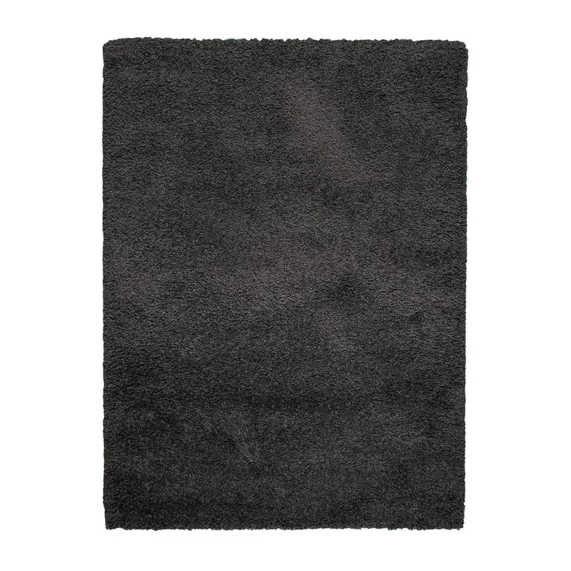 Hochflor Wohnzimmer Teppich - Yves Anthrazit