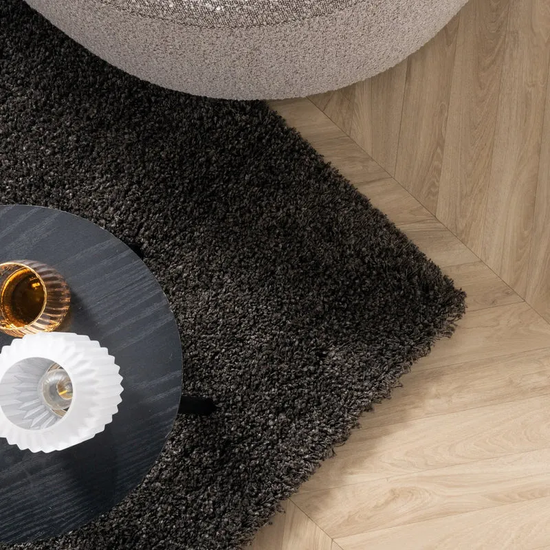 Hochflor Wohnzimmer Teppich - Yves Anthrazit