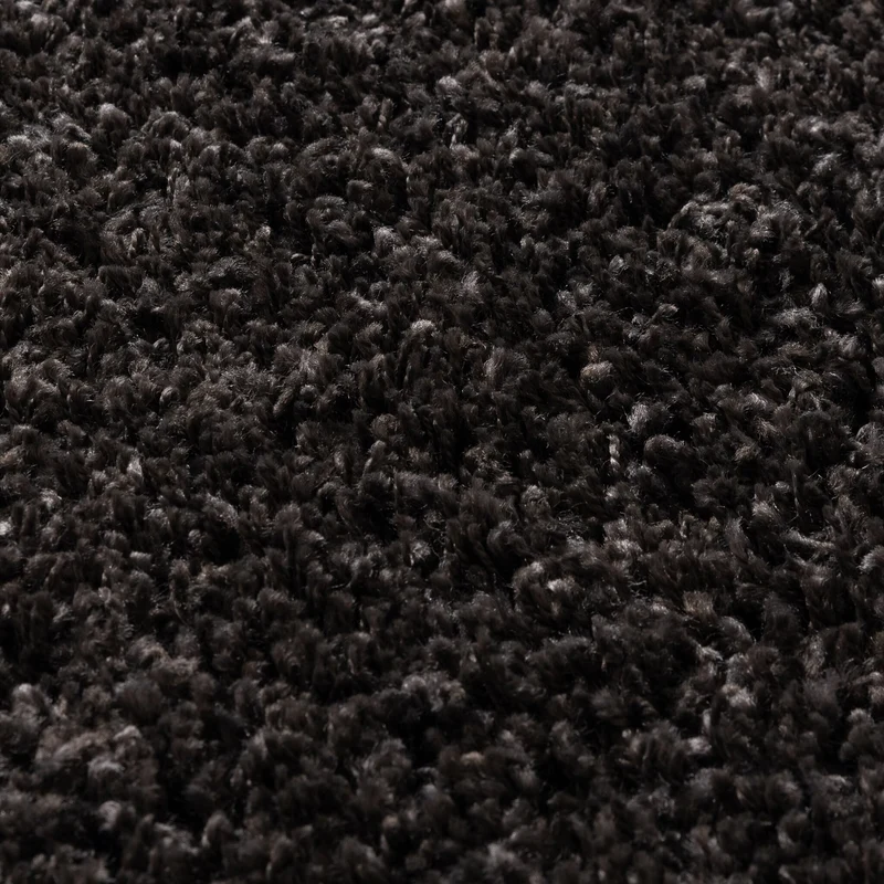 Hochflor Wohnzimmer Teppich - Yves Anthrazit