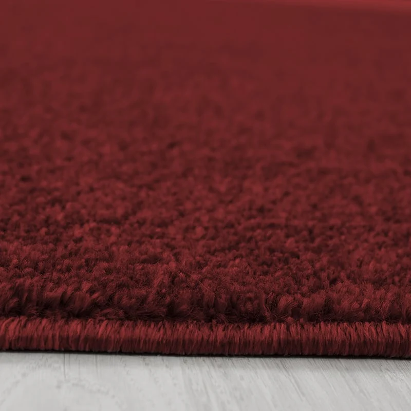Kurzflor Teppich - Asa Rot