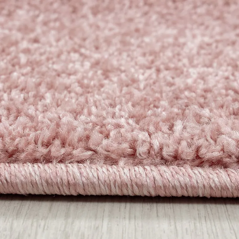 Kurzflor Teppich - Asa Rosa