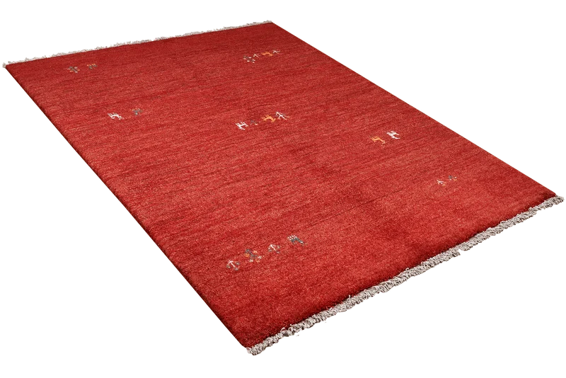 Gabbeh · Handgeknüpft – Rot, 193x150 cm