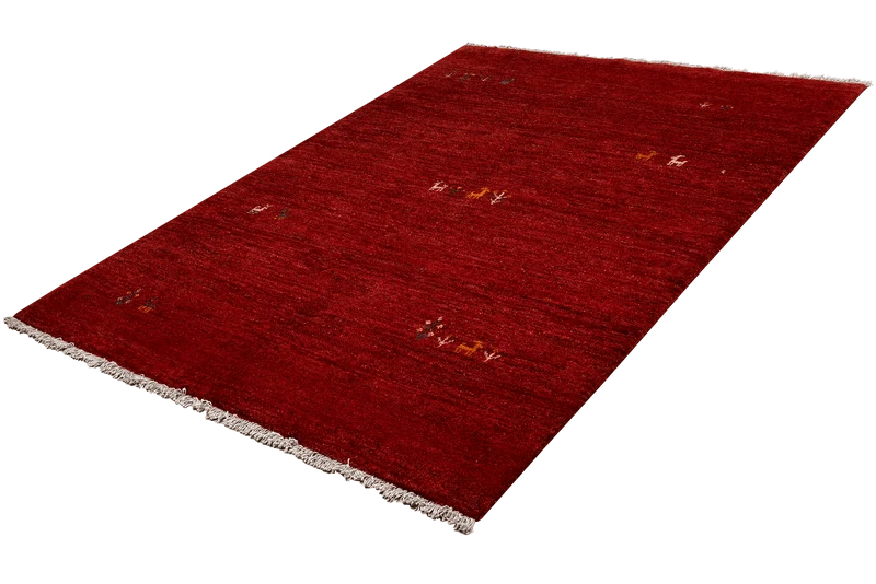 Gabbeh · Handgeknüpft – Rot, 193x150 cm