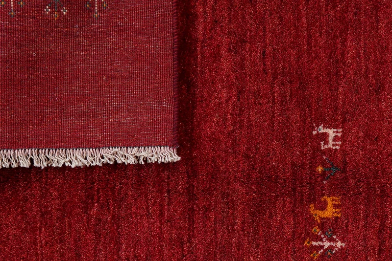 Gabbeh · Handgeknüpft – Rot, 193x150 cm