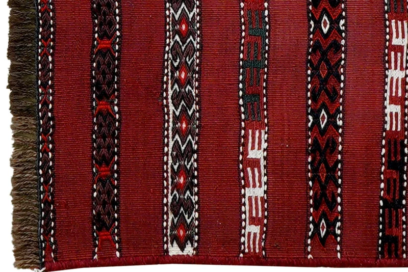 Kelim Turkman · Handgewebt – Rot, 51x101 cm