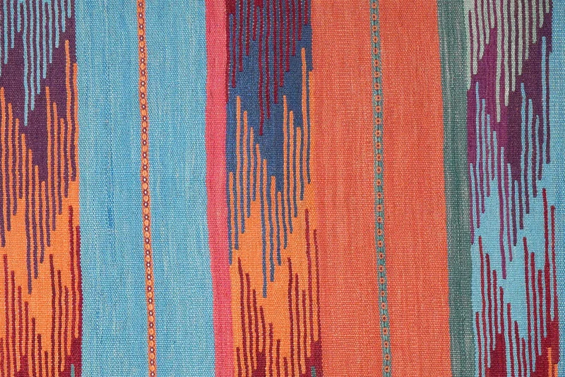 Kelim Gashgai · Handgewebt – Bunt, 207x63 cm