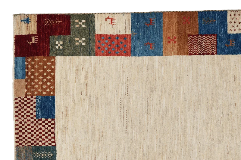 Rizbaf · Handgeknüpft – Beige, 194x122 cm