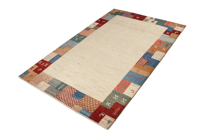Rizbaf · Handgeknüpft – Beige, 194x122 cm
