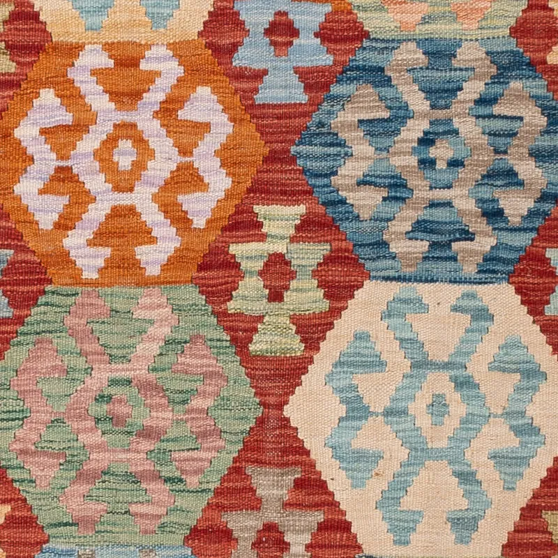 Kelim Maimene Teppich 156x194cm - bunt