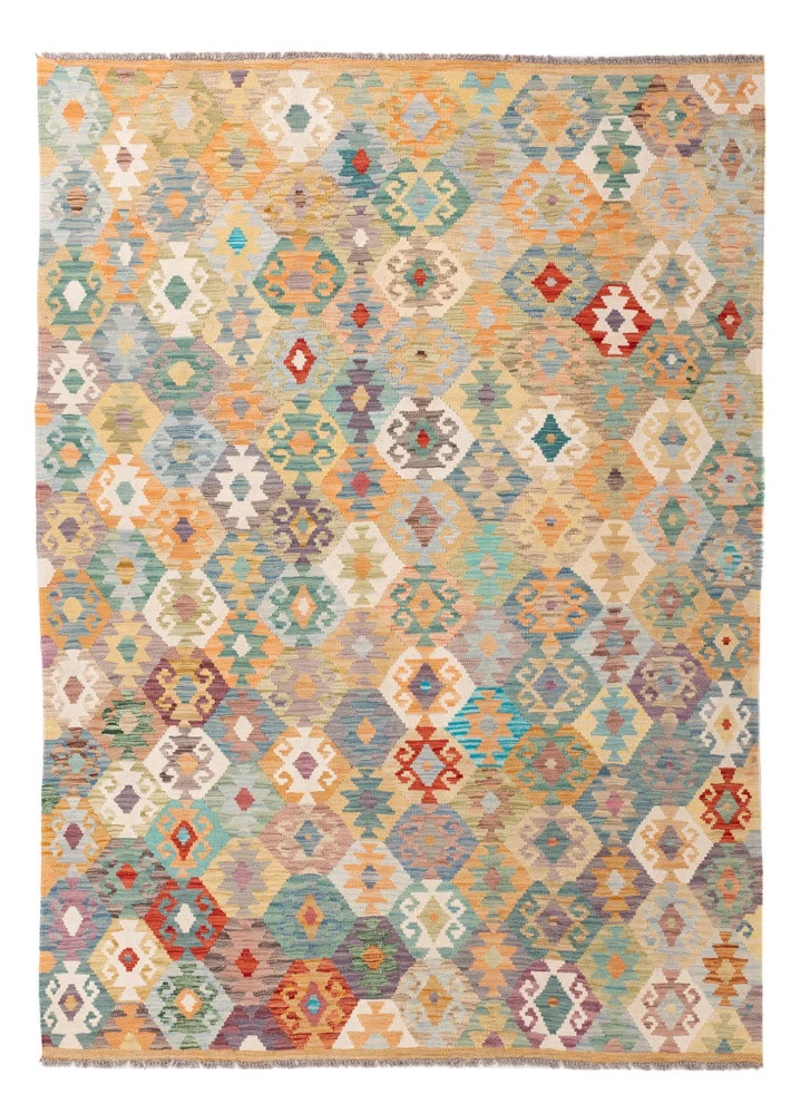 Kelim Maimene Teppich 172x242cm - bunt