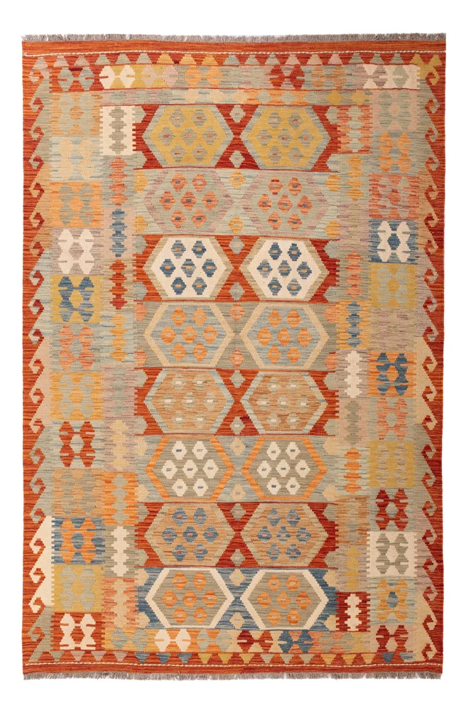 Kelim Maimene Teppich 166x251cm - bunt