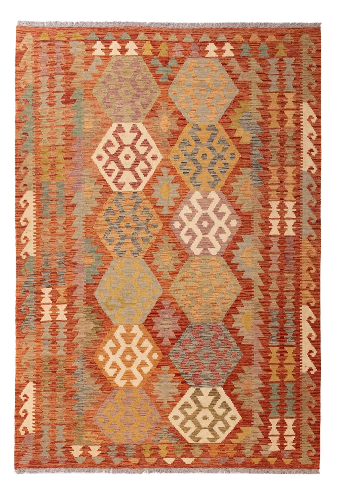 Kelim Maimene Teppich 168x245cm - bunt