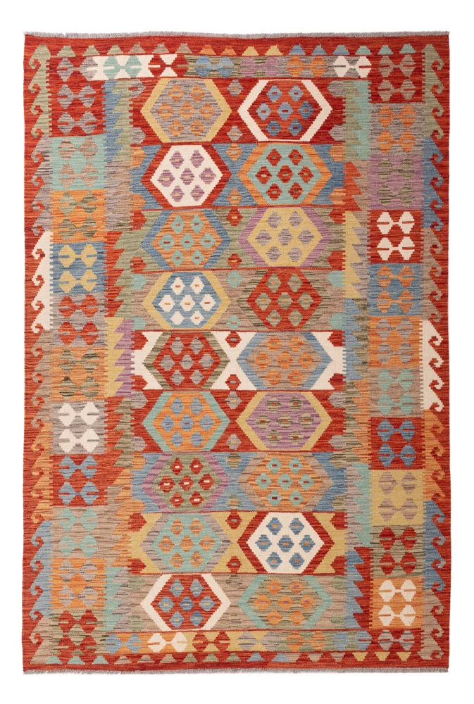 Kelim Maimene Teppich 168x250cm - bunt
