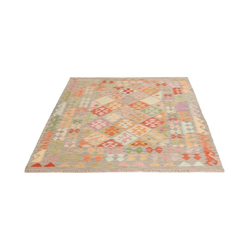 Kelim Teppich - Splash - 150 x 196 cm - bunt
