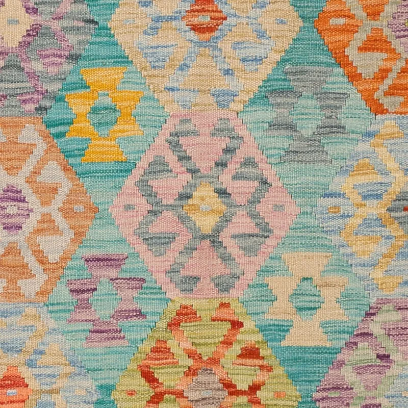 Kelim Maimene Teppich 151x193cm - bunt