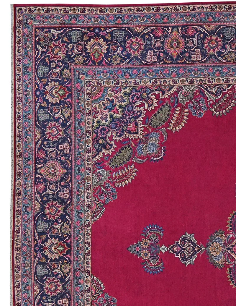Kashan · Handgeknüpft – Rot, 428x318 cm
