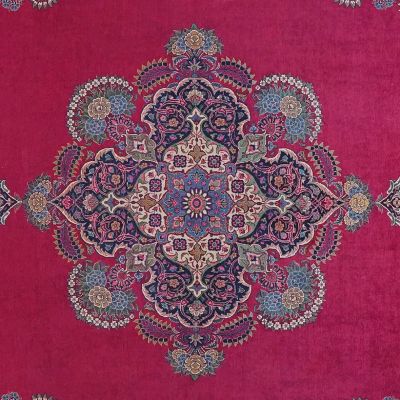 Kashan · Handgeknüpft – Rot, 428x318 cm