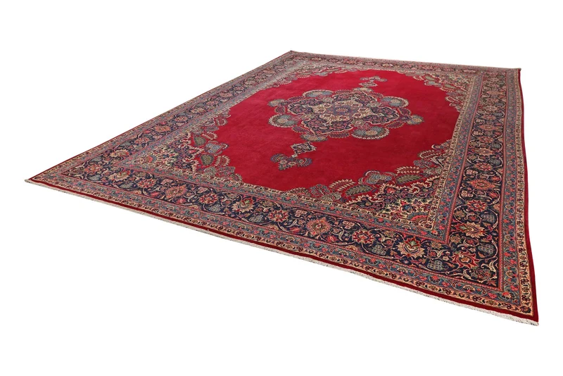 Kashan · Handgeknüpft – Rot, 428x318 cm