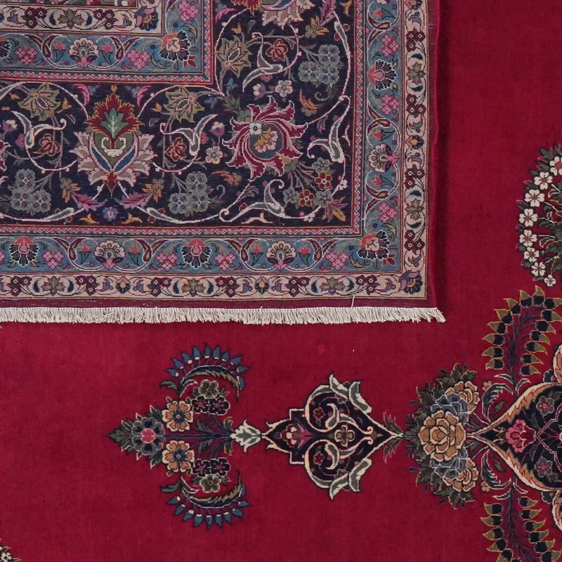 Kashan · Handgeknüpft – Rot, 428x318 cm