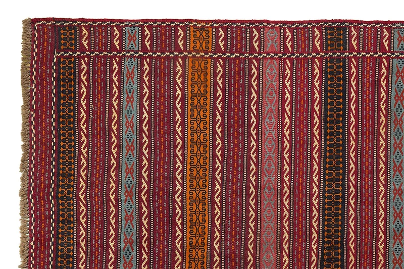 Kelim Kordi · Handgewebt – Bunt, 237x166 cm