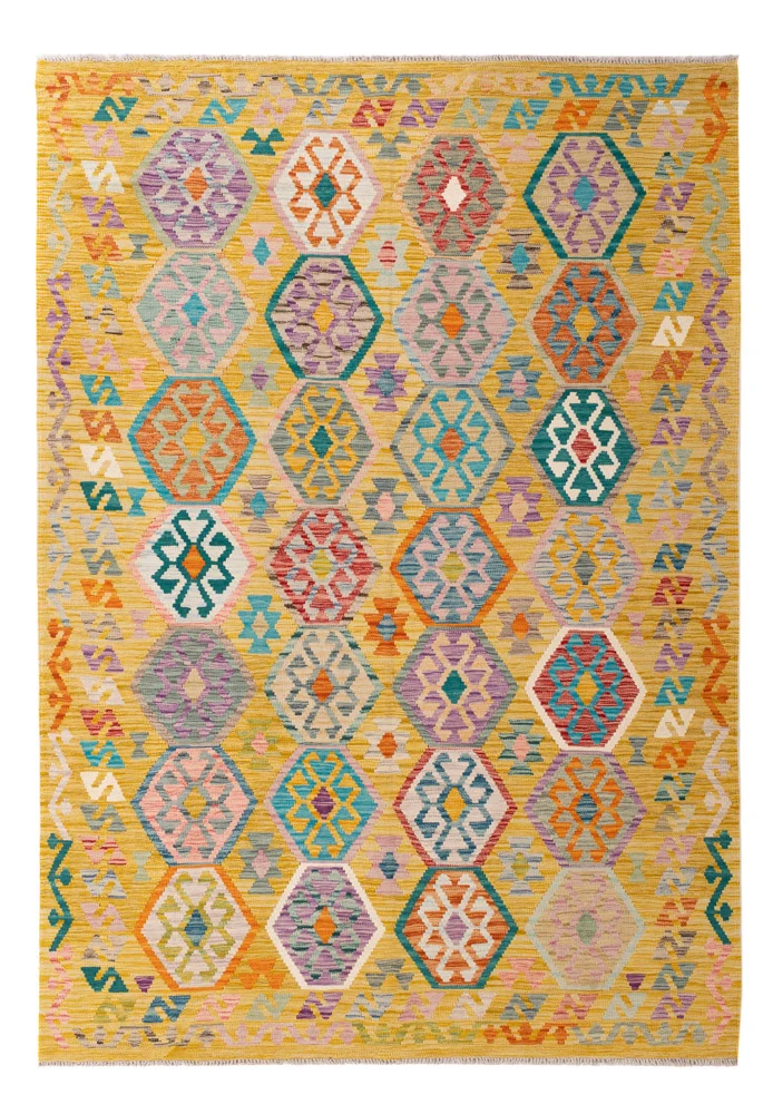 Kelim Maimene Teppich 178x255cm - bunt