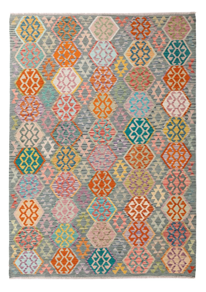 Kelim Maimene Teppich 178x253cm - bunt