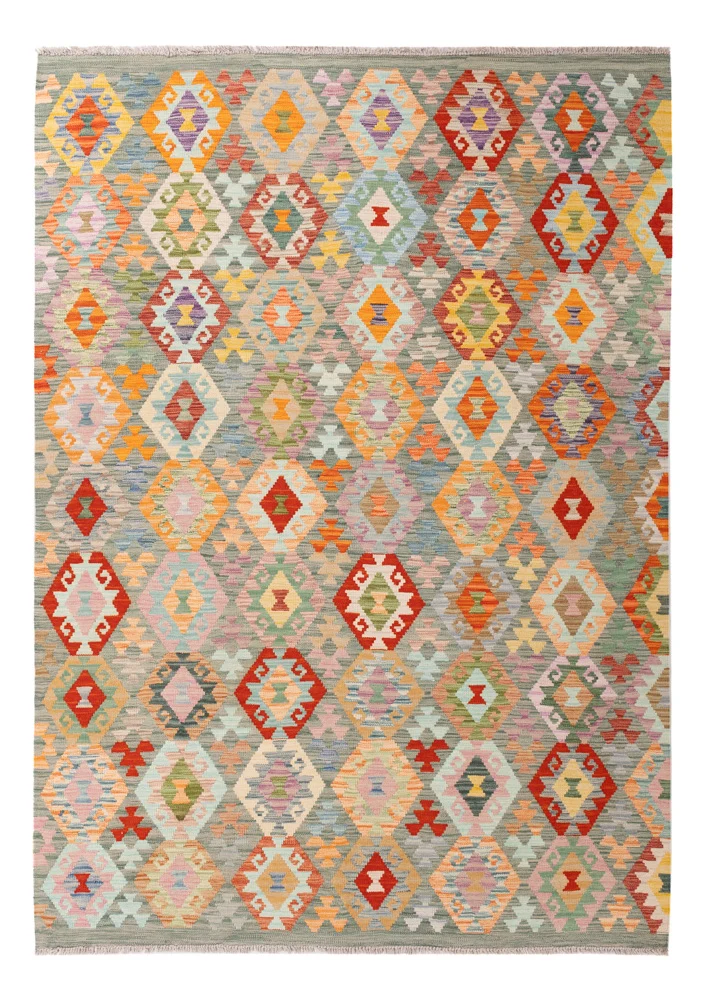 Kelim Maimene Teppich 180x252cm - bunt