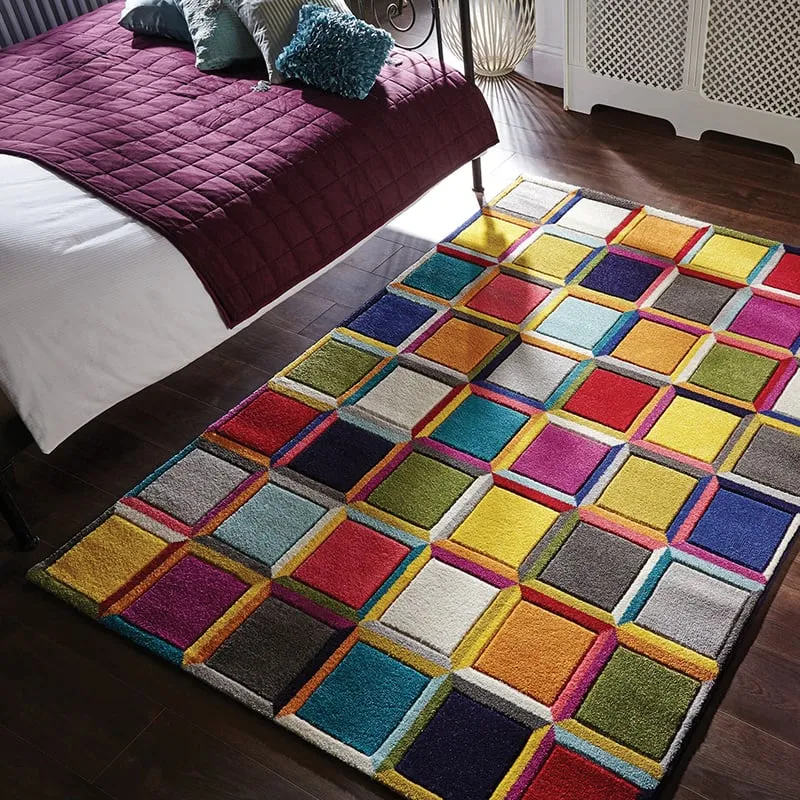 Moderner Teppich - Spectro Waltz Bunt
