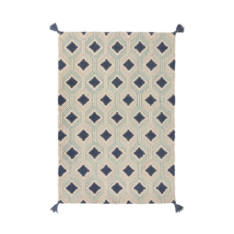Teppich Modern - Nappo Marco Blau