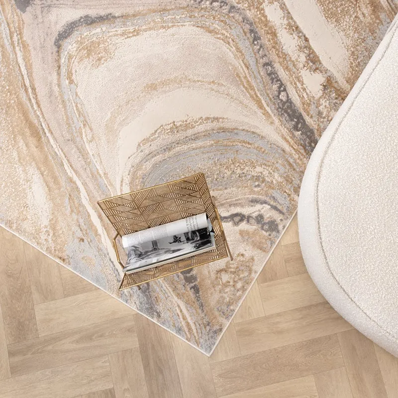 Teppich Modern - Leonore Noce Creme Braun