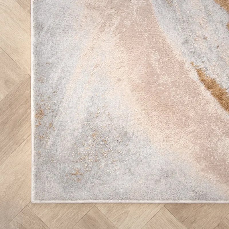 Teppich Modern - Leonore Cotto Creme Braun