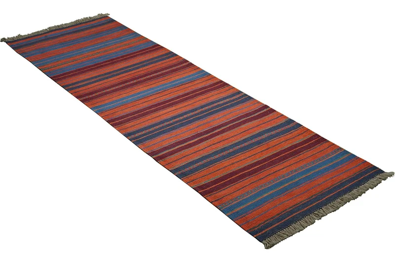 Kelim Gashgai · Handgewebt – Bunt, 196x60 cm