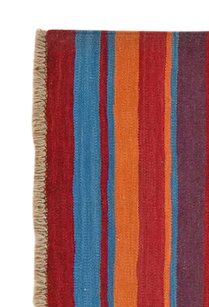 Kelim Gashgai · Handgewebt – Bunt, 206x65 cm