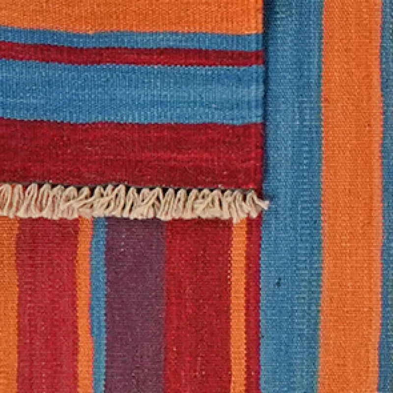 Kelim Gashgai · Handgewebt – Bunt, 206x65 cm