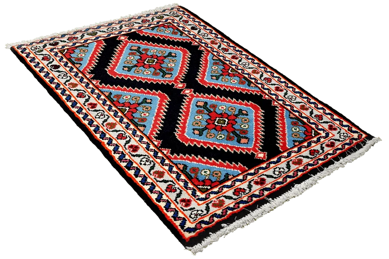 Hamadan · Handgeknüpft – Blau, 99x60 cm