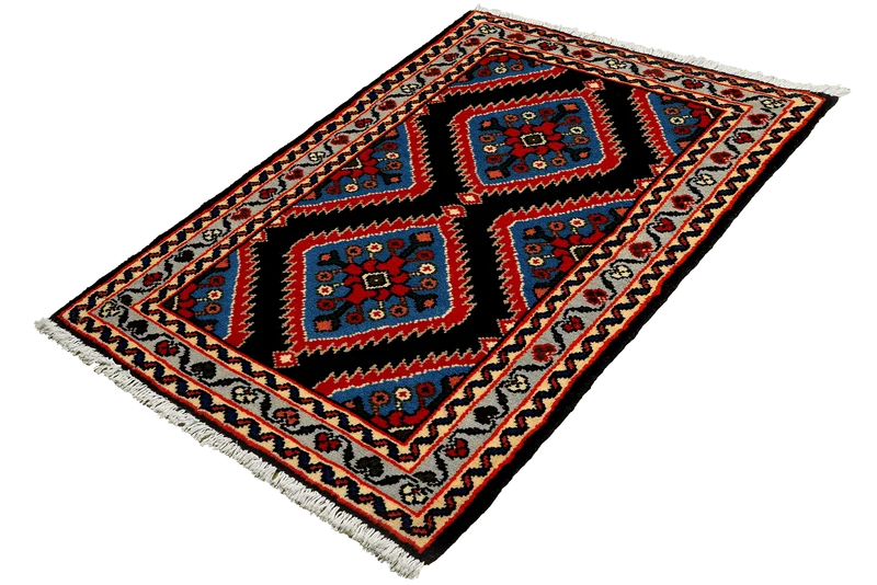 Hamadan · Handgeknüpft – Blau, 99x60 cm