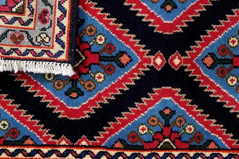 Hamadan · Handgeknüpft – Blau, 99x60 cm