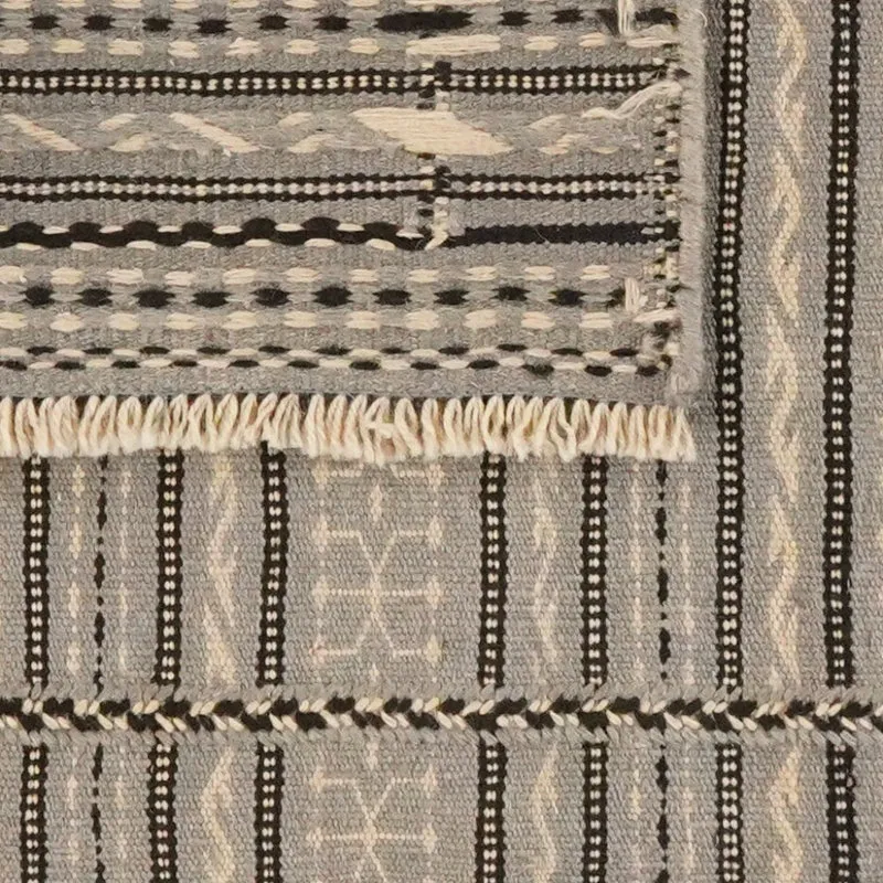 Kelim Kordi · Handgewebt – Grau, 121x83 cm