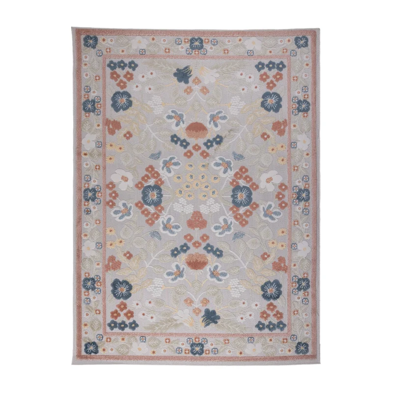In - & Outdoorteppich - Bloom Oriental Bunt