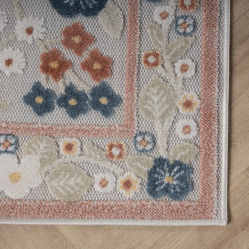 In - & Outdoorteppich - Bloom Oriental Bunt