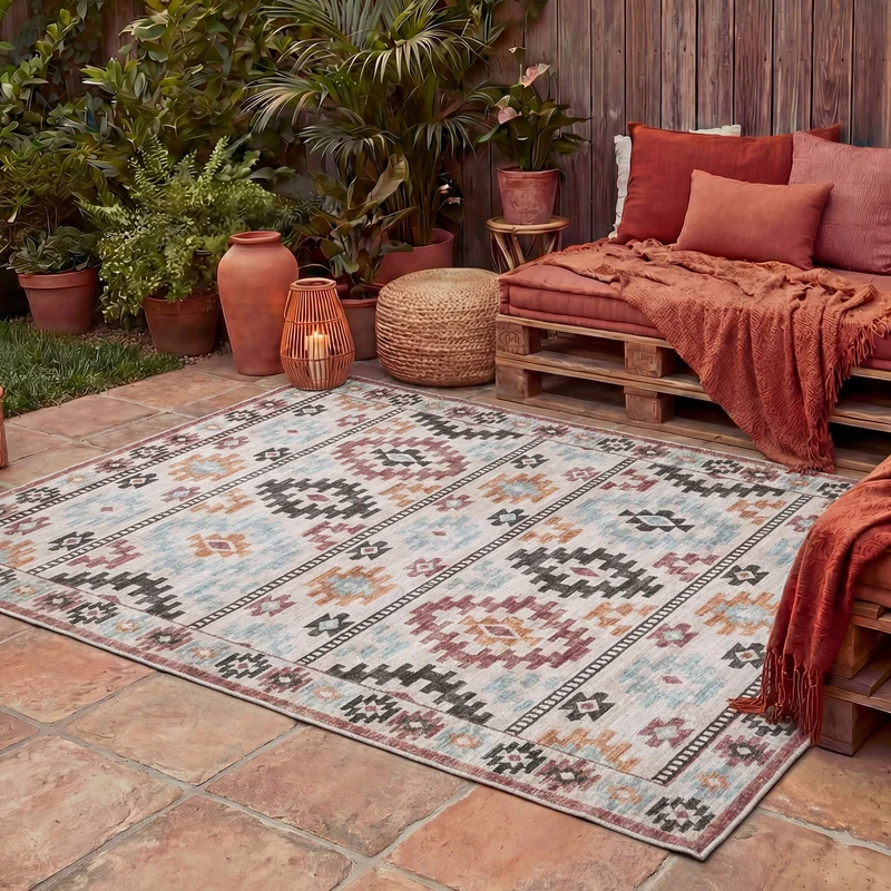 Kelim Outdoor Teppich - Lira Diamond