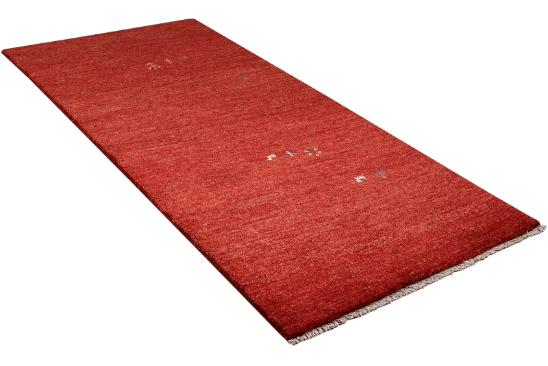 Gabbeh · Handgeknüpft – Rot, 225x85 cm