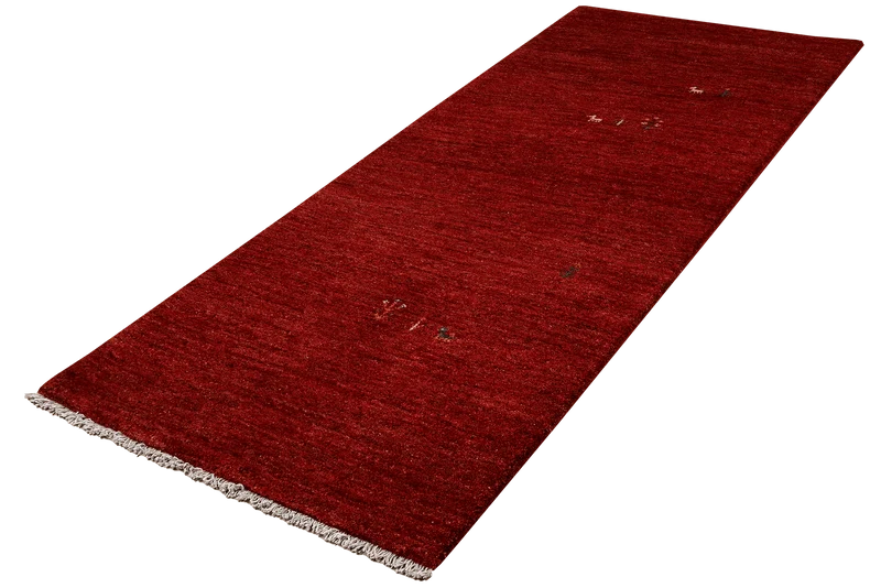 Gabbeh · Handgeknüpft – Rot, 225x85 cm
