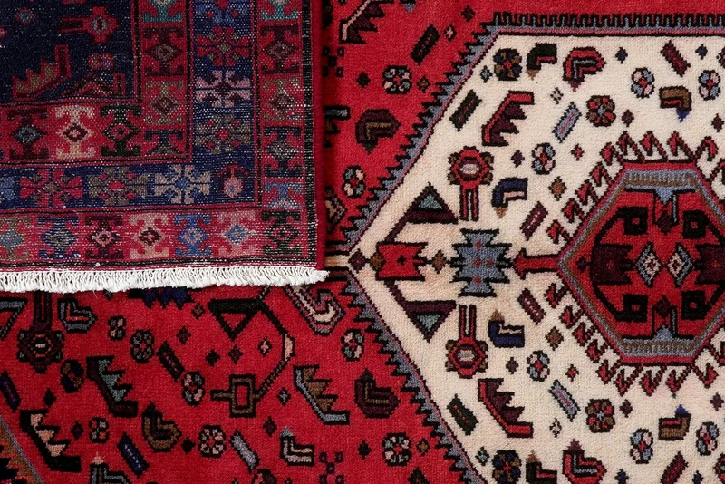 Khamseh · Handgeknüpft – Rot, 200x132 cm