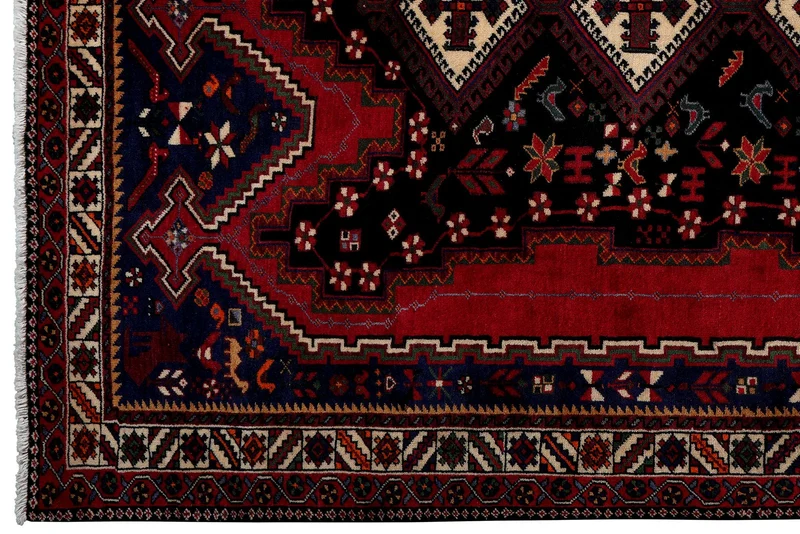Afshar · Handgeknüpft – Rot, 237x165 cm