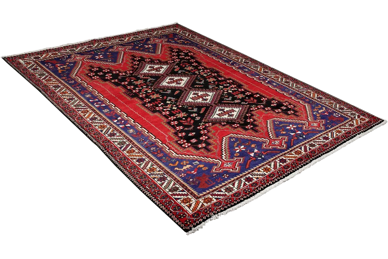 Afshar · Handgeknüpft – Rot, 237x165 cm
