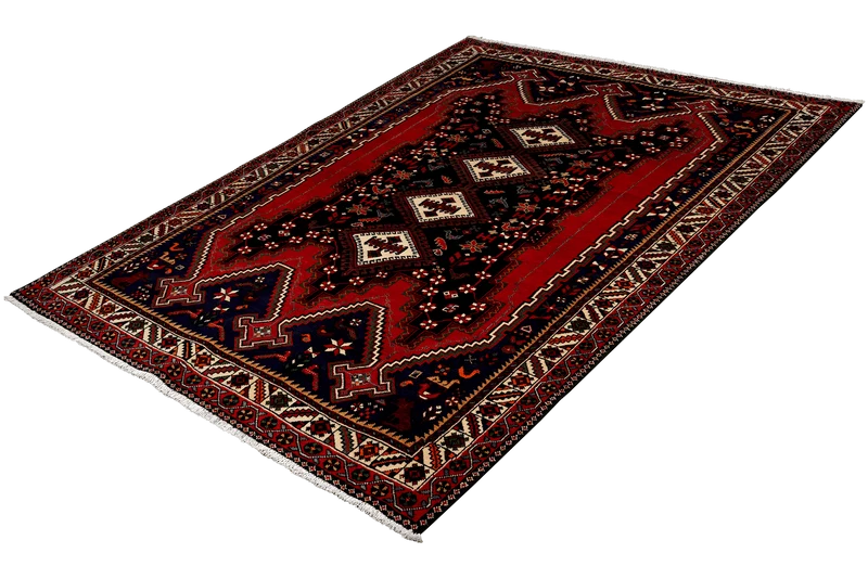 Afshar · Handgeknüpft – Rot, 237x165 cm